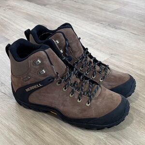 NEW Men’s Merrell Chameleon 8 Leather Mid Waterproof Hiking Boots